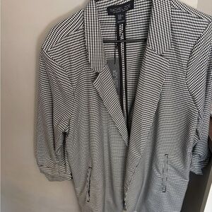 Rachel Zoe Monochrome Houndstooth Blazer